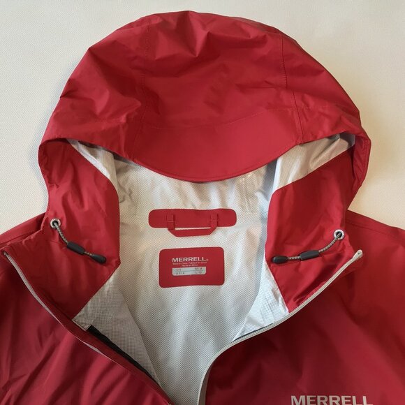 NWT Merrell Rain Jacket Waterproof Red Men’s Medium New - Picture 3 of 11